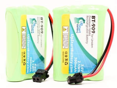 2x Pack Compatible Uniden BT-1005 Battery - Compatible for Uniden Cordless Phone Battery (700mAh ...