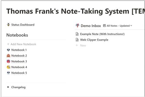 The Ultimate Note-Taking Template for Notion