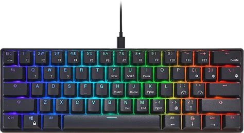 Royal Kludge RK61 RGB Black 60% Mechanical Keyboard - Keybumps