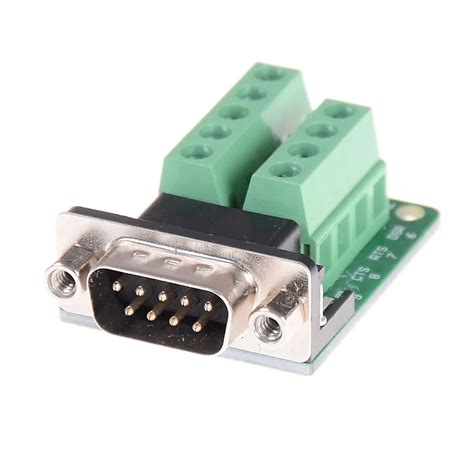 1Pc New Sale DB9 connector Terminal Module RS232 RS485 Adapter Signals Interface Converter Male ...