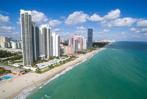 Aerial View of North Miami Beach Stock Image - Image of tower, skyline: 113560535