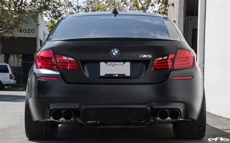 Matte Black BMW F10 M5 Gets Vorsteiner Flow Forged Wheels