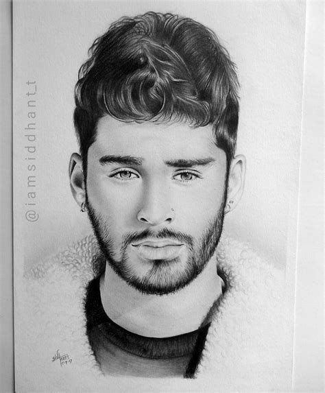 Zayn Malik Portrait Hyper Realistic Portrait Siddhant- Stoned Santa