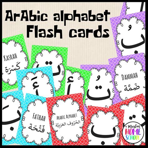 a muslim homeschool: Printable Arabic alphabet flashcard / posters, with harakat.