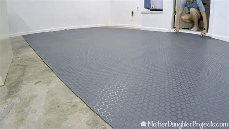 DIY Vinyl Garage Flooring - Mother Daughter Projects