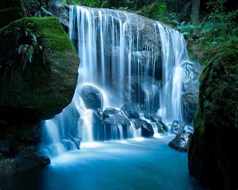 Blue Waterfall Wallpapers - Top Free Blue Waterfall Backgrounds - WallpaperAccess