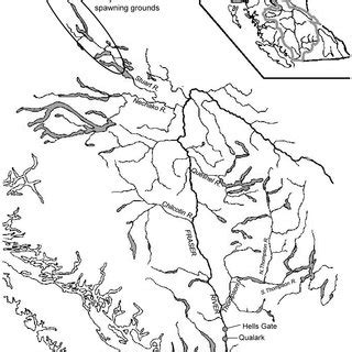 Map of the Fraser River watershed. Map of the Fraser River watershed,... | Download Scientific ...