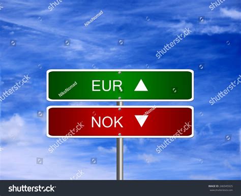 Eur Nok Symbol Icon Down Currency Stock Photo (Edit Now) 246945925