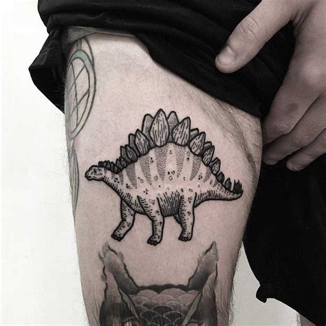 Stegosaurus tattoo by Deborah Pow - Tattoogrid.net