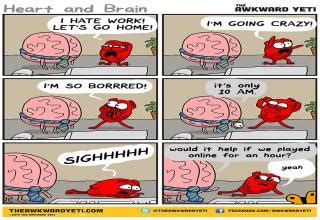 10 Heart Vs. Brain Comic Strips That Are Right On Point - Gallery | eBaum's World