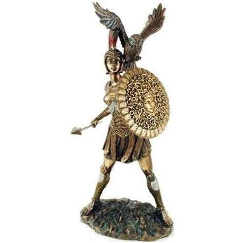 Athena Warrior Goddess of Wisdom Greek Goddess Bronze Statue