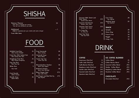 Menu Book Layout on Behance