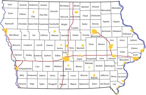 Iowa Map With County Roads - Winter Olympics Closing Ceremony 2024