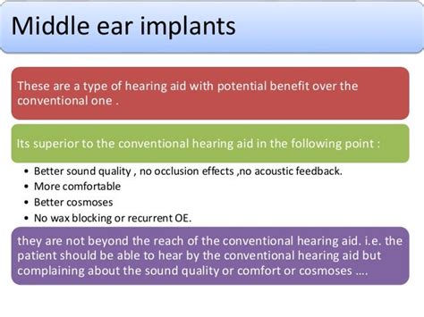 Middle ear implants