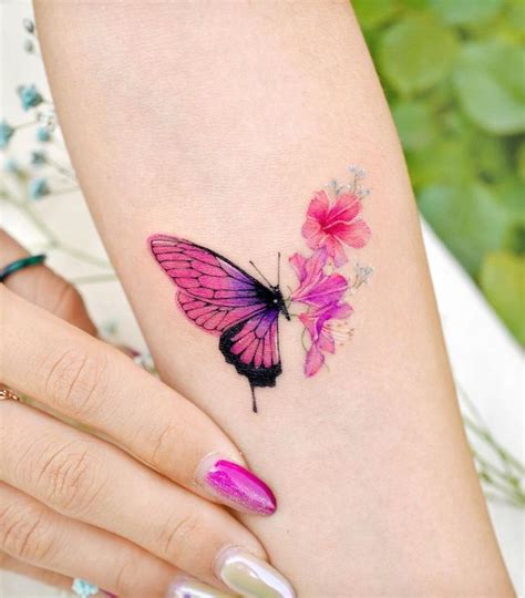 Update more than 79 pink butterfly tattoos latest - in.coedo.com.vn