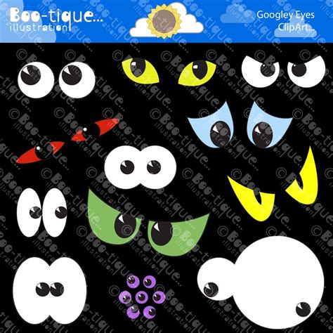 Halloween Eyes Digital Clipart. Halloween Clipart. Spooky Eyes Clipart. Halloween Clip Art ...