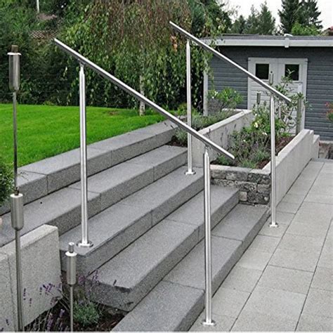 Stainless steel railing handrail stair railing balcony railing staircase kit 140cm-in Dowel from ...