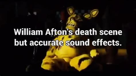 William Afton's death scene but accurate sound effects. - YouTube