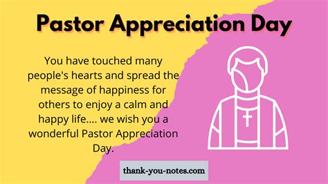 Pastor Appreciation Day - The Thank You Notes Blog