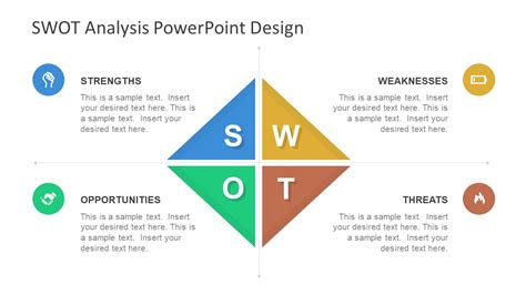 Diamond SWOT PowerPoint Template - SlideModel