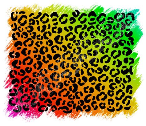 Rainbow Cheetah Print PNG - Etsy