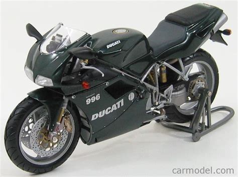 MINICHAMPS 122120002 Scale 1/12 | DUCATI 996 2003 - MATRIX RELOADED DARK GREEN MET