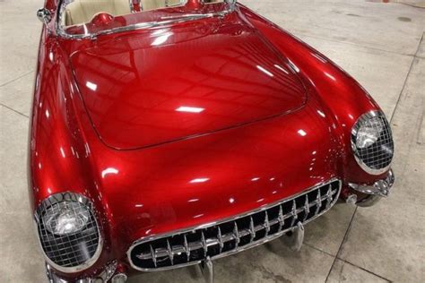 1954 Chevrolet Corvette 585 Miles Candy Apple Red Metallic Convertible LS3 V8 5 for sale: photos ...