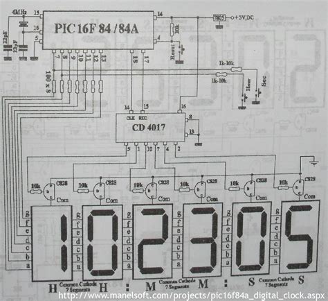 24 Hour Digital Clock Circuit Diagram