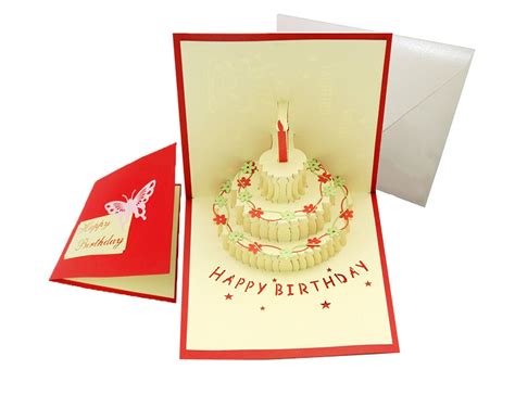 Buy Happy Birthday Cake Pop Up Greeting Card Online at desertcartIsrael