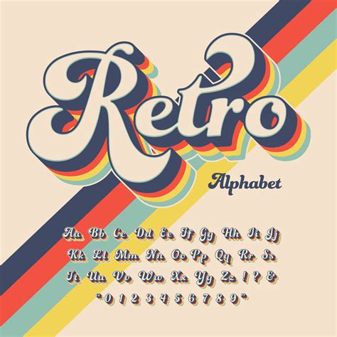 Vintage Font Vector Art, Icons, and Graphics for Free Download