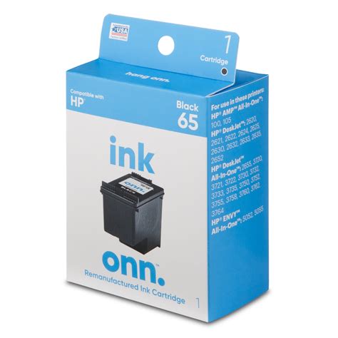 onn. HP 65 Black Remanufactured Ink Cartridge - Walmart.com