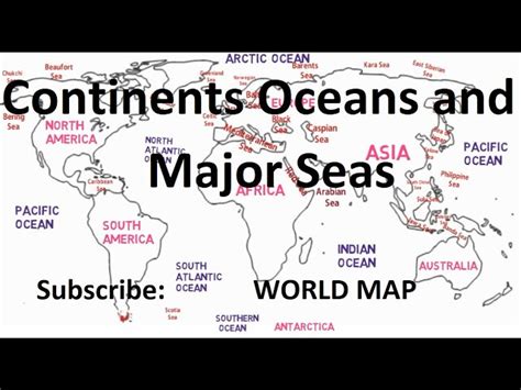 Images Of World Map With Continents And Oceans - Infoupdate.org