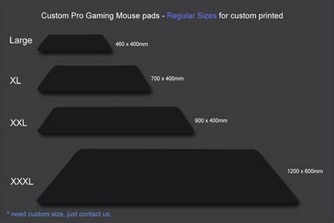 Custom pro gaming mouse pad regular sizes – X-Raypad