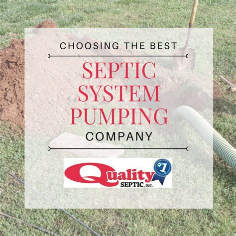 Choosing the Best Septic System Pumping Company