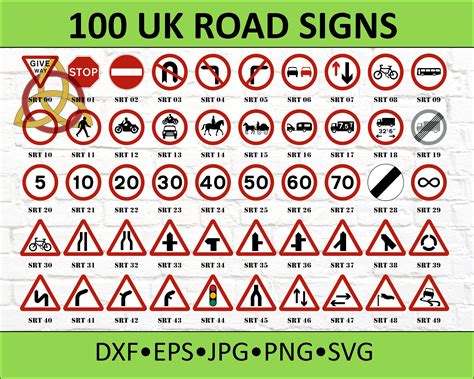 100 UK Road Signs - Etsy UK