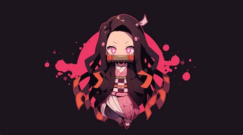 Nezuko Kamado Cute Demon Slayer Wallpaper, HD Minimalist 4K Wallpapers, Images and Background ...