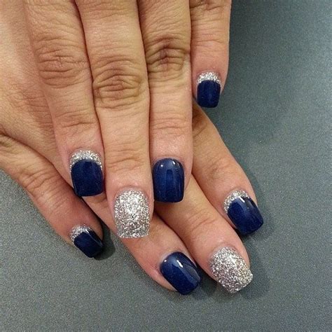 46 Stunning Blue Nail Design Ideas Best For Fall | Blue and silver nails, Blue nail art designs ...