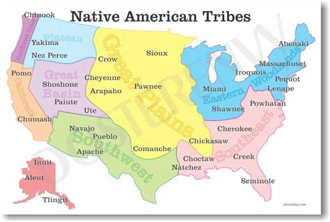 Interesting Maps and Charts — Native American Tribes Map