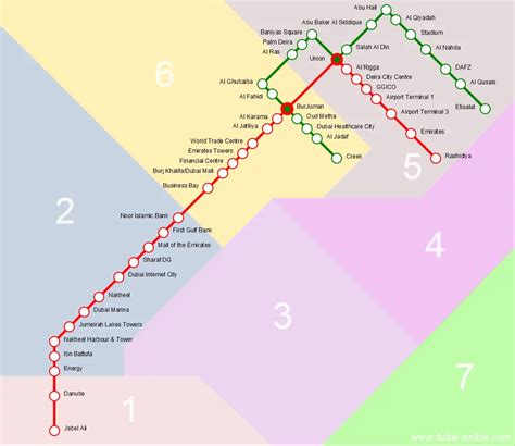 Dubai Metro Map | Interactive Route And Station Map