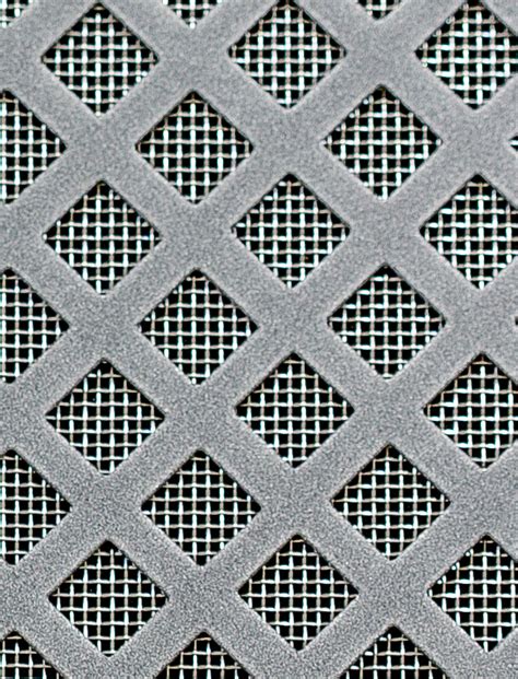 Perforated Metal, Lattice Pewter 1X1M With Stainless Backing Mesh Cut To Size