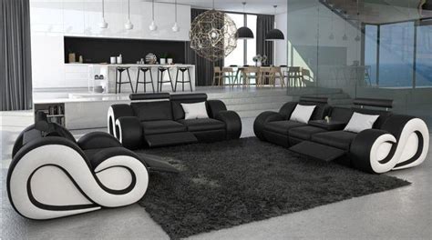 3-2-1-Seater Leather Recliner Sofa-Set - Online Furniture Store - My Aashis