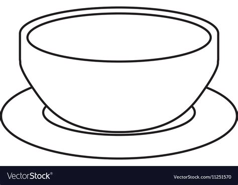 Soup bowl icon image Royalty Free Vector Image