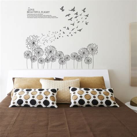 Bed Room Dandelion Wall Decals - American Wall Decals