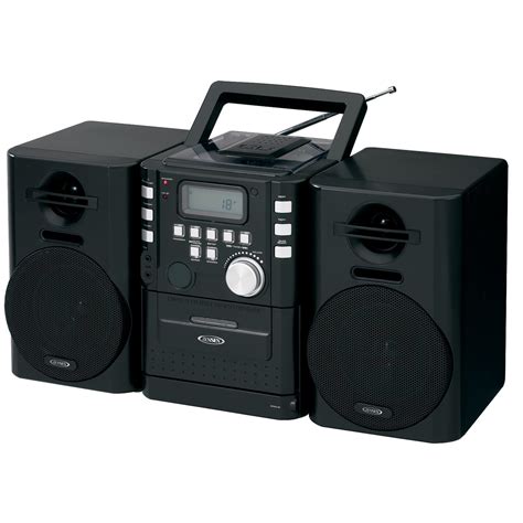 Jensen Hi-Fi Audio Stereo Cd Player & Tape Cassette Sound System With Digital FM Radio Tuner ...