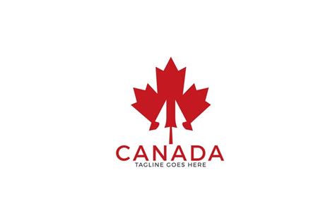 Maple leaf Canada logo design. (156019)