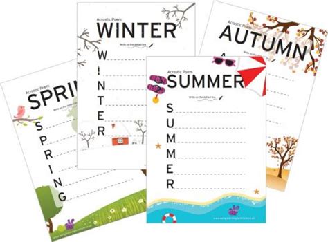 Acrostic Poem Templates for Children - Free Printable Teaching Resources | Early Learning Furniture