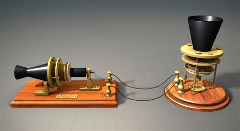 Telephone (Alexander Graham Bell) - 3D scene - Mozaik Digital Education and Learning