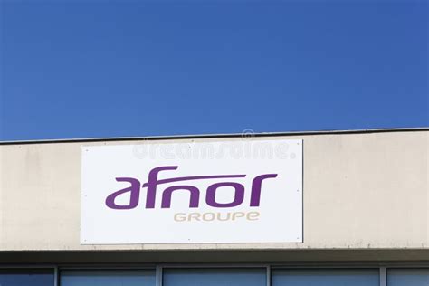 Afnor logo on a wall editorial photography. Image of high - 101181287