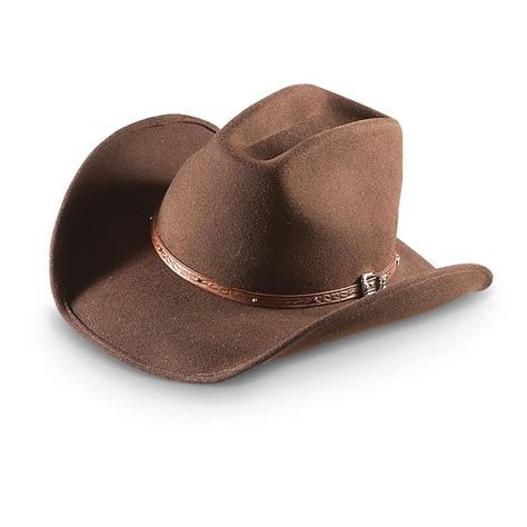 Scala™ Cowboy - style Wool Felt Western Hat - 221885, Hats & Caps at Sportsman's Guide