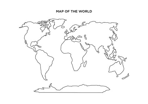 World Map Blank Outline Countries